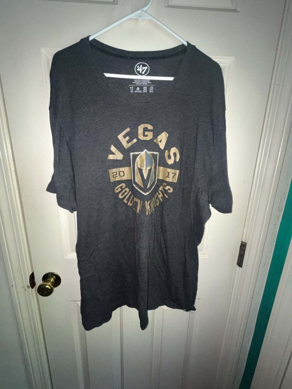 47 Brand Vegas Golden Knights 2017 Inaugural Season Logo T-Shirt XXL